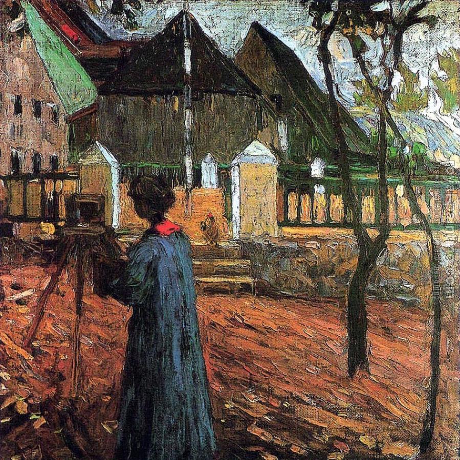 Wassily Kandinsky : Gabriele Munter Painting